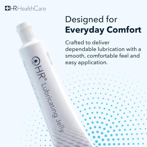 Image of HR Lubricating Jelly 2 Ounce Tube, Box of 12 | Water-Soluble | Non-Greasy | Non-Staining | Latex-Free | Clear & Odorless | for Catheter, Exam, Thermometer & Instruments