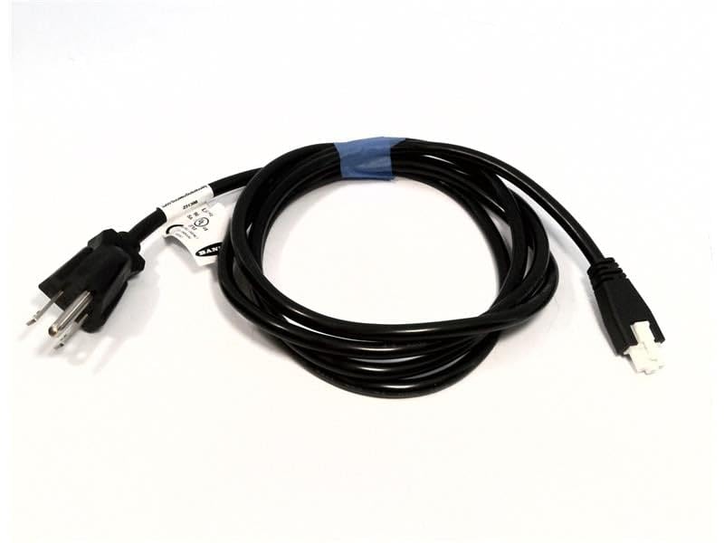 LQMAC-306B 1.80 M (5.90 FT) in Length, 3-PIN Straight Female, 3-PIN Straight Male CONNECTORS, 85576, Black PVC Jacket, CORDSET MOLEX to AC Plug Double Ended