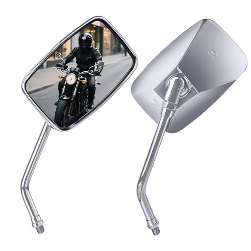Universal M10 Chrome Rectangle Mirrors