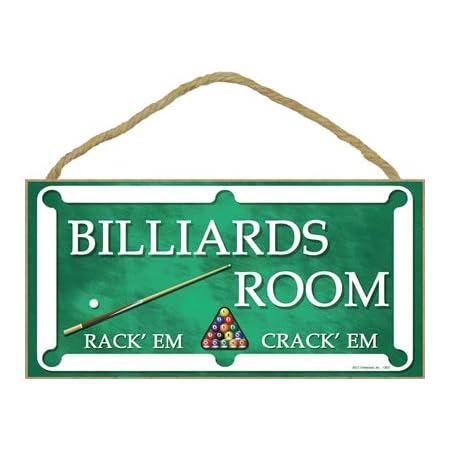 Amazon.com: SJT ENTERPRISES, INC. Billiards - Vertical Sign - Rack'em ...