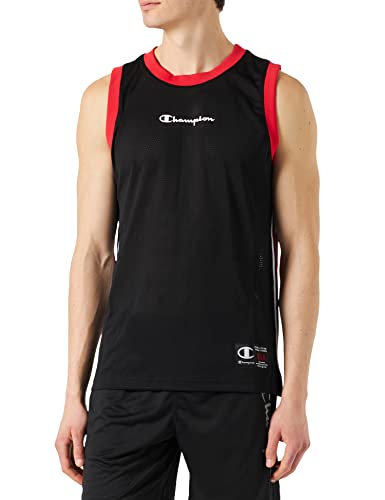Camiseta para hombre sin mangas Champion negra contra el calor en entrenamientos intensos