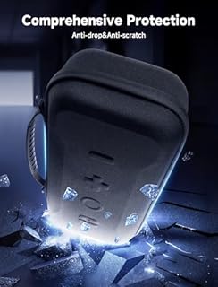 JSAUX Carrying Case for Lenovo Legion Go / Go S / Go 2, Large Capacity Hard Travel Pouch, Screen Protector Cover with Hand Grip, Storage Bag for Console, Controllers and Dock – Black