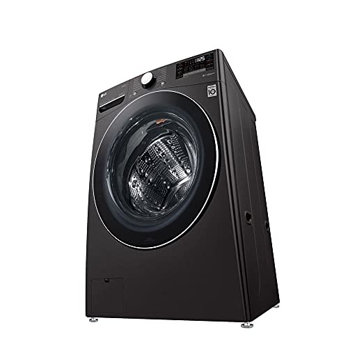 Lava e Seca Smart LG 17kg Aço Escovado Preto com Conectividade Wi-Fi ThinQ - WD17BV2S6B - Motor Inve