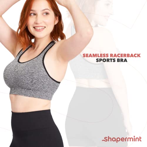 Shapermint 97097 Seamless Racerback Wireless Sports Bra thumb #2
