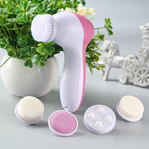 Beavorty Escova De Limpeza Facial 5 1 Limpador Recarregável Para Girar Máquina De Limpeza Facial