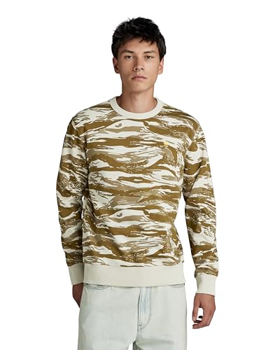 G-Star Raw Sudadera R, Whitebait Tiger Camo D24415-C782-G402, S Para Hombre G-Star Raw Sudadera R, Whitebait Tiger Camo D24415-C782-G402, S Para Hombre