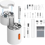 【Kit polyvalent】La poignée magnétique permet de changer rapidement la tête de la brosse, ce qui permet de nettoyer sans effort tout type d'appareil, des claviers aux écouteurs, en passant par les boîtiers de recharge et les équipements photographiques. L'éponge floquée élimine la poussière des écouteurs et des boîtiers de recharge, tandis que la tête de brosse haute densité nettoie les grilles et les ports des haut-parleurs.