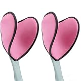Polster für Gehstützen & Krücken - Universal Gehhilfe Zubehör aus weichem Samt gegen Reibung & Druck - Unterarmgehstützen Pads Set für Ellenbogen & Handgriff (Rosa, 2er-Set (Unterarm-Pads))