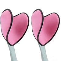 Polster für Gehstützen & Krücken - Universal Gehhilfe Zubehör aus weichem Samt gegen Reibung & Druck - Unterarmgehstützen Pads Set für Ellenbogen & Handgriff (Rosa, 2er-Set (Unterarm-Pads))