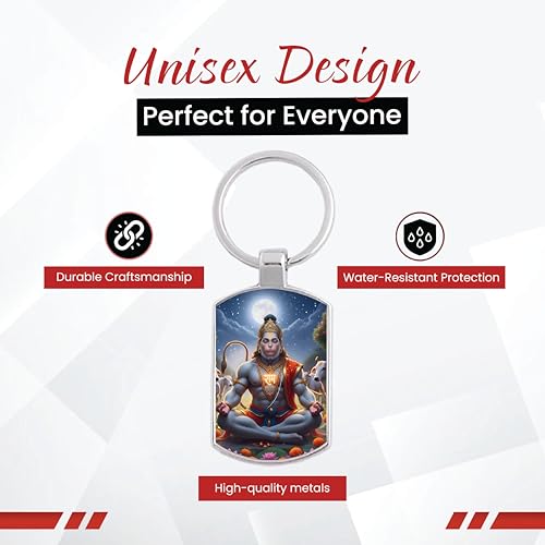 Image of Stylish Metal Keychains with Permanent Glossy Print - Inspirational Quotes & Spiritual Designs - Perfect Key chains for loved ones, Personal Use, Gifts & Return Gifts