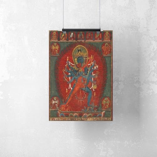 Tableau Vajravarahi Toile Décorative Haute Définition Style Bouddhiste Sacré - 2
