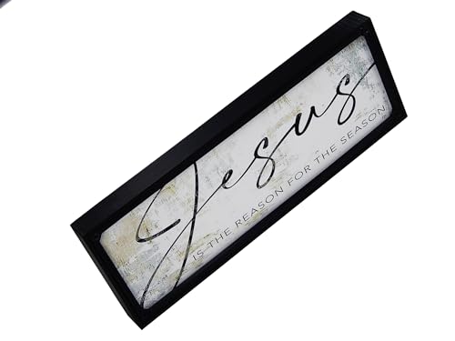 Jesusisthereasonfortheseasonframedprintrusticfarmhousefamilywelcomehomedecorsignforwallorfreestandingshelfsitter Urban Country Home Decor Jesus is the reason for the season framed print rustic farmhouse family welcome home decor sign for wall or freestanding shelf sitter urban country home decor