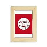 Contenu : 1 cadre comp Feliz Année Nouveau jour Déchets Bureau en bois Art Peinture 5 x 7 pieds Cadre photo