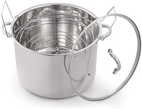 McSunley 620 Medium Stainless Steel Prep N Cook Water Bath Canner, 21.5 Quart, Silver