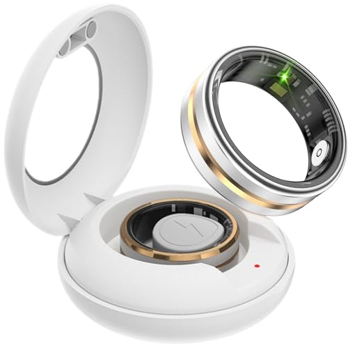 findtime Smart Ring Fitnesstracker Schrittzähler 5ATM Wasserdicht Smartring Fitness Ring Tracker Smartringe Herren Damen Schlaf Ring Pulsmesser Smart Ring Android iOS Sport Ringe Remote-Photograph