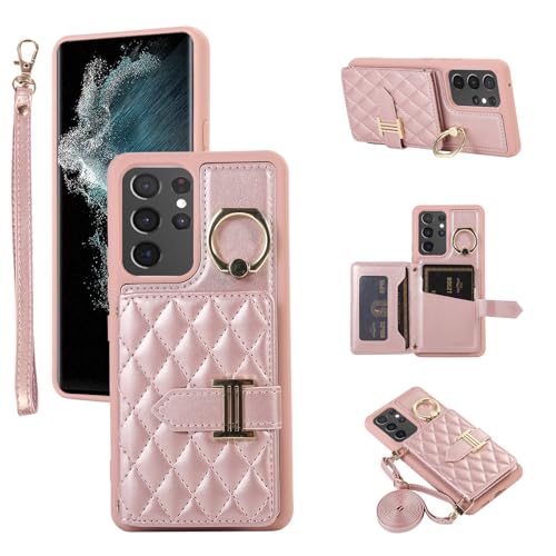 Étui bandoulière Samsung S22 Ultra pour fille pour garder les mains libres en sortie