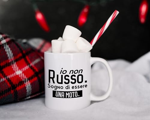 Tazza Papà Con Frase Divertente: 'Russa Come Un Trattore' - Regalo Festa Del Papà Compleanno