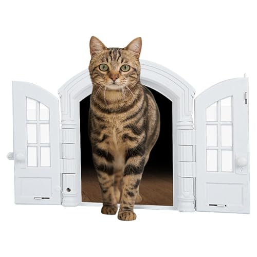 Porta per Animali – Ingresso Senza Sportello per Gatti e Cani, Installazione Semplice Fai-da-Te per Uso Interno ed Esterno | Accesso per Bagno, Camera, Garage, Casa, Ufficio