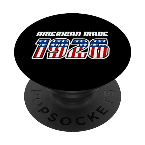 96 años de edad patriótica americana bandera de Estados Unidos 1926 96 cumpleaños PopSockets PopGrip Intercambiable