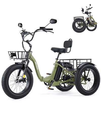 ANCHEER Electric Tricycle for Adults, 48V/864WH E Trike, 750W(Peak 1000W)