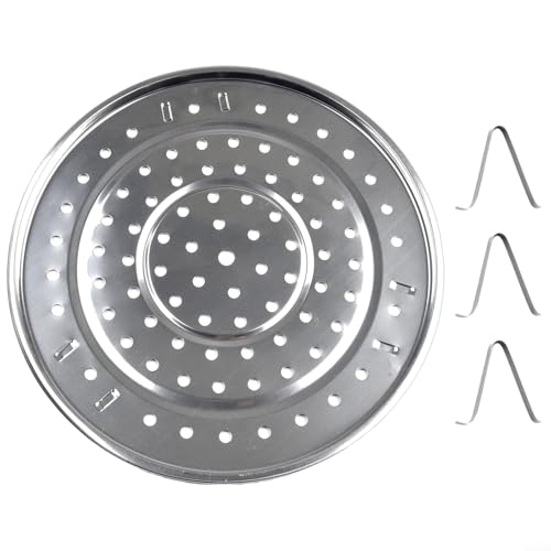 Volakebeing Grille de cuisson à la vapeur ronde en acier inoxydable avec pieds amovibles de 18 à 30 cm de diamètre, ustensile de cuisine multifonction pour casseroles, poêles, ustensiles de cuisine