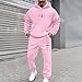 Mens Track Suit Men Sweatpants Set Sweatsuits 2 Piece Outfit Men's Pieces Tracksuits Running Classic Sweat Suits Short Sweatsuit for Sports Unisex Outfits Jogger Sets All White with Hood
