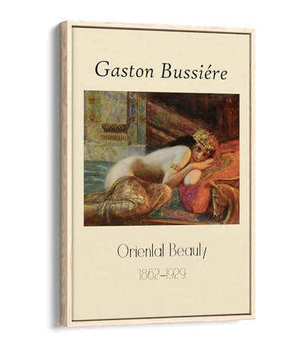 Impression sur toile 50,8x76,2 Bussiere grand tableau cadre chêne clair