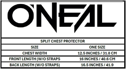 Protector de pecho ONeal Holeshot negro M/L miniatura 3