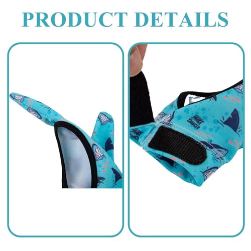 Image of 4pcs Thumb Sucking Guard Gloves Kids Anti Thumb Sucking Glove Chewy Compression Thumb Sucking Stop Nail Biting Finger Biting Glove for Kids Thumb Guard for Ages 5-12