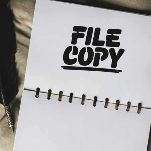 File Copy Duo Imprinter for Office Administrators, Stamp Marks Documents As Duplicate Fast, Urban Themed Hand Paperwork Routing, Records, Forms, Folders, Invoices