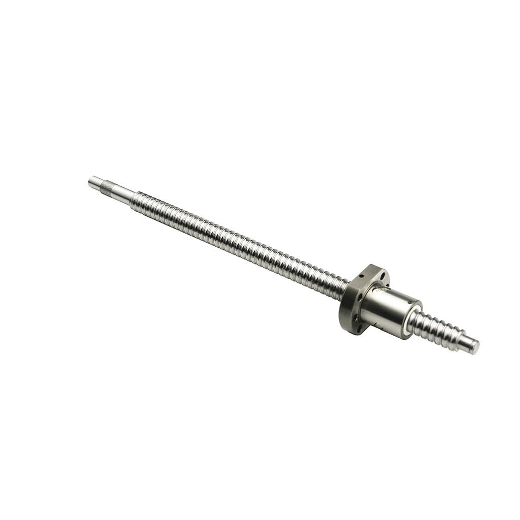 Śruba kulowa C7 SFU1605 z pojedynczą nakrętką kulkową BK/BF12 RM1605 obrobiona końcówką śruby kulowej, do drukarek 3D CNC szyna liniowa(850mm)