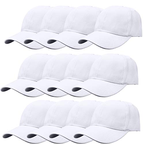 Image of TZ Promise 12 Pack Wholesale Unisex Plain Solid Color Adjustable Baseball Caps Hats