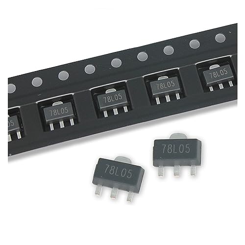 WHWRCADV 5 Pcs 78L05 SOT-89 Voltage Regulator 0.1A 5V Transistors