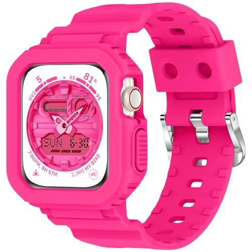 XYF Clear Jelly Band Hot Pink