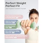 YOTTOY Dumbbell Set of 2,2-15 Pound Hand Weights for Women, Non-Slip Hand Weights for Home Gym, Strength Training, and Full-Body Workouts - Image 4