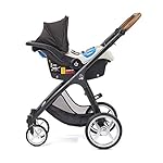 Gesslein 860000 Kinderwagen Set Smiloo Fun mit Wanne, Sportwagen, Buggy, Große Räder, Air+ EVA-/ Luftreifen, Kunstledergriffe cognac, phantom grau meliert, 440110860000