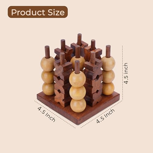 3D juego de mesa Tres en Raya de madera Ajuny miniatura 2