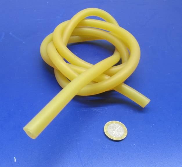 Latex Rubber Round Tubing 40A .437" (7/16") OD x .187" (3/16") ID x 5 Ft. Length 1 Roll