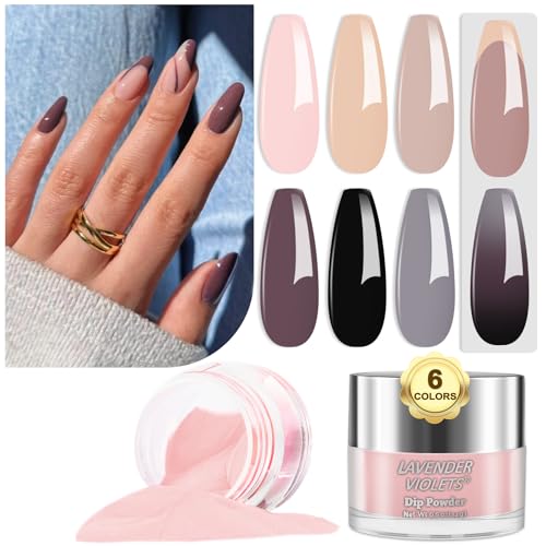 Lavender Violets Dip Powder 6 Colours Set J210