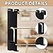Yowmina Pegboard Hooks, Gridwall Hooks 3.5 Inch, 25PC Display Hooks for Grid Wall, Hooks for Grid Wall Panel, Heavy Duty Display Hooks for Retail Shop Home Office Garage Storage, Black
