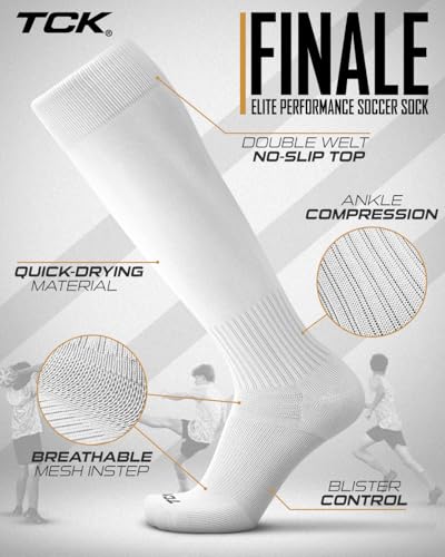 Image of Finale Soccer Socks Youth & Adult | Knee High Men's & Kids Soccer Socks | Stretch Fit for Shin Guards | Made in the USA