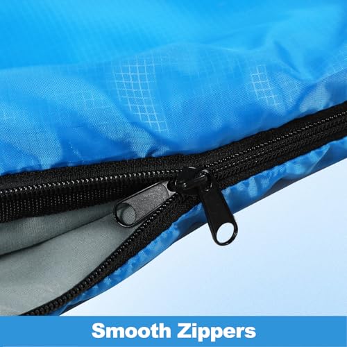 Double Ultralight Sleeping Bag, Compact Waterproof Warm Weather Lightweight Sleeping Bag with Compression Sack for Camping Backpacking Hiking Travel miniatura 5