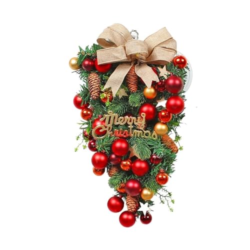 GAEWBBH Upside Down Christmas Tree Decorations Kit with Ornaments Ribbons