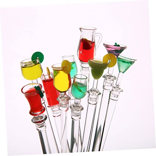 BESTonZON 20 Pçs Copo De Vinho Vareta De Mexer Misturador De Martini Decoração De Café Misturador De