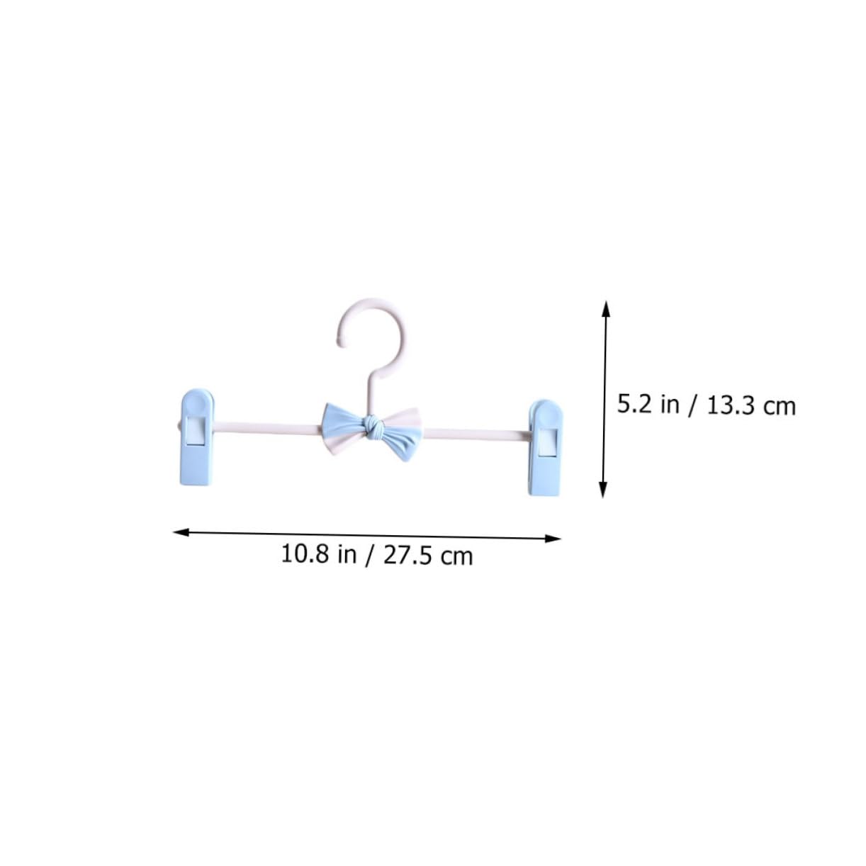 Unomor 10Pcs Non Slip Stretchable Pants Hangers Clip Hangers for Skirts Jeans and Clothing Storage Space Saving Household Accessories