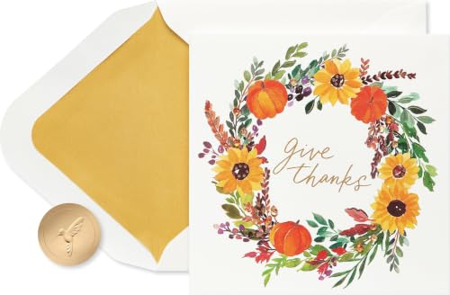 Papyrus Thanksgiving Card (Joy of the Season, Glitter-Free)