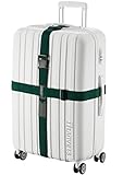 TRANVERS Cross Way Luggage Strap Belt For Suitcase Baggage Travel Strap Dark Green