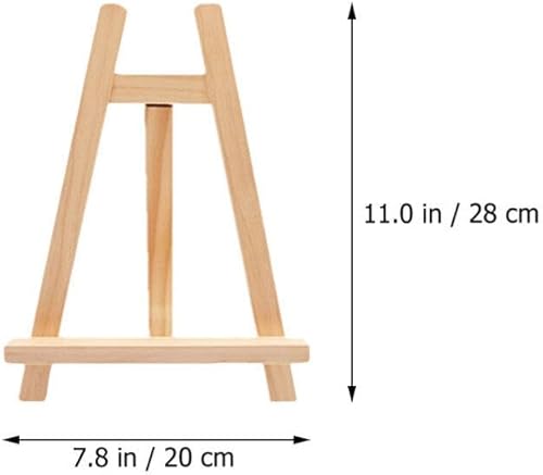 Miniatura 5 de Abaodam Caballete de dibujo para niños, caballetes de pintura para niños, caballetes de trípode de madera, caballete de marco A, soporte de