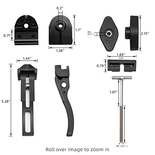 Lpruianq Universal Installation Accessory For Hard Tri-Fold Tonneau Cover Include Rear Clamps Front Clamp T-Bolts #TOP2