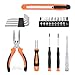 LAND 22-Piece Small Tool Kit with Toolbox - Essential Household Tool Set for Home Repair, DIY Projects, Garage & College Dorm, Includes Pliers, Screwdrivers & Portable Storage Case